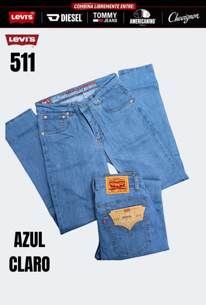 3 Jeans Levis® · Americanino® · Chevignon® · Diesel® x 3 unidades