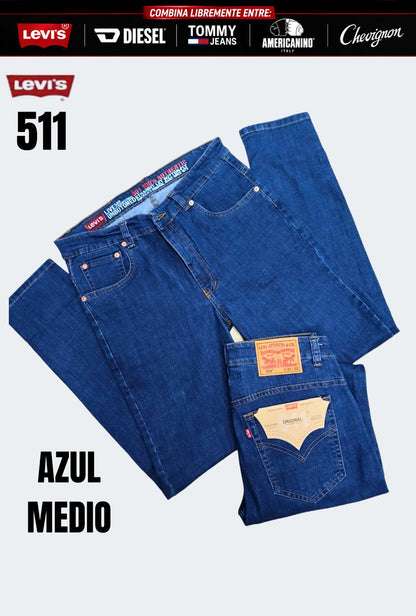 3 Jeans Levis® · Americanino® · Chevignon® · Diesel® x 3 unidades