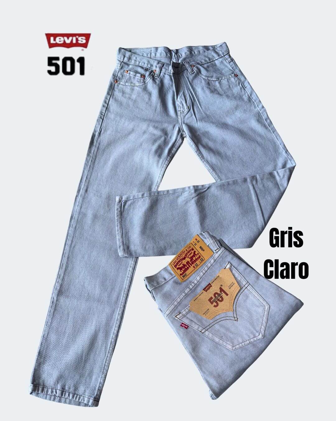 Jean Levis® 501 Estilo Original rígido bota recta