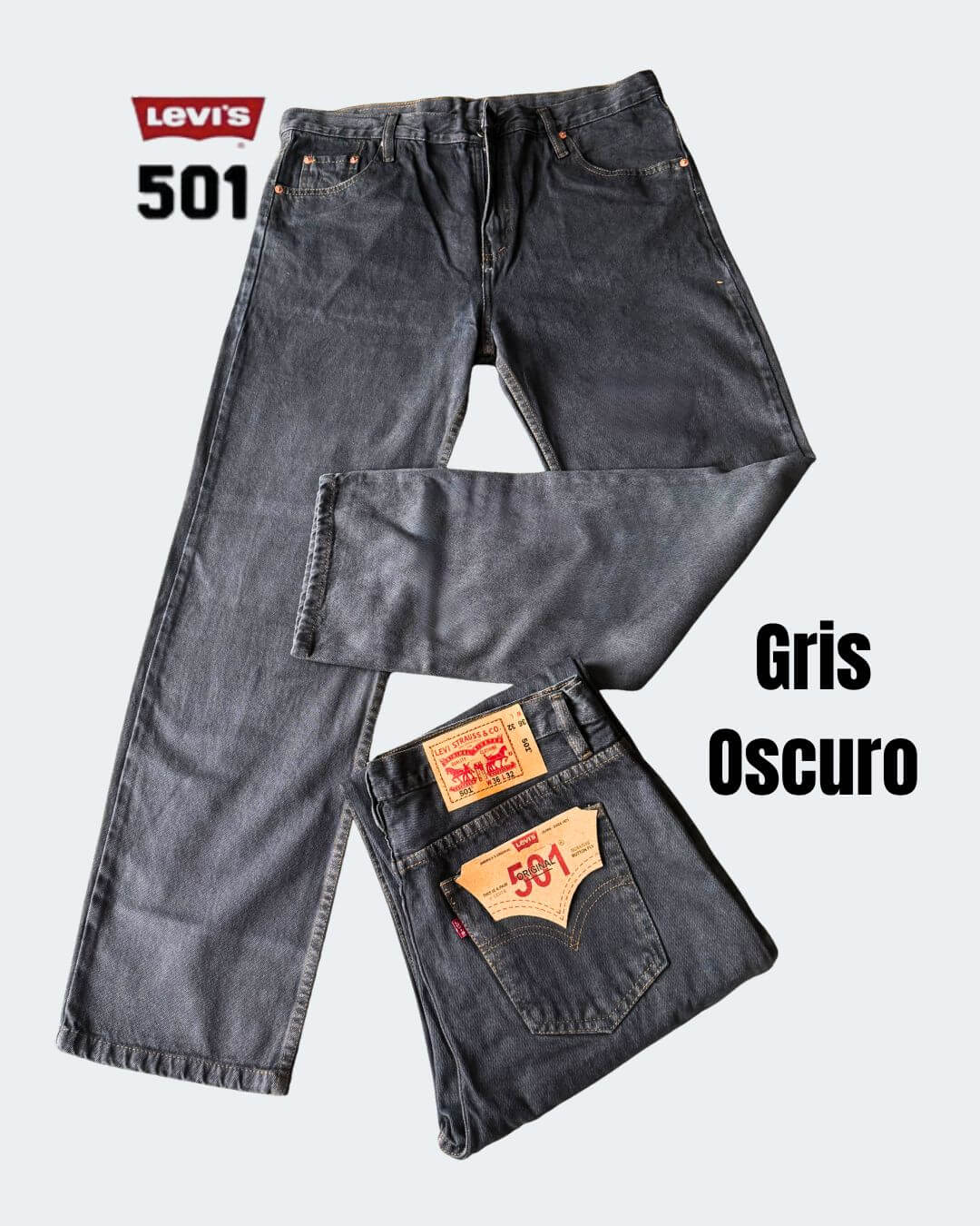 Jean Levis® 501 Estilo Original rígido bota recta