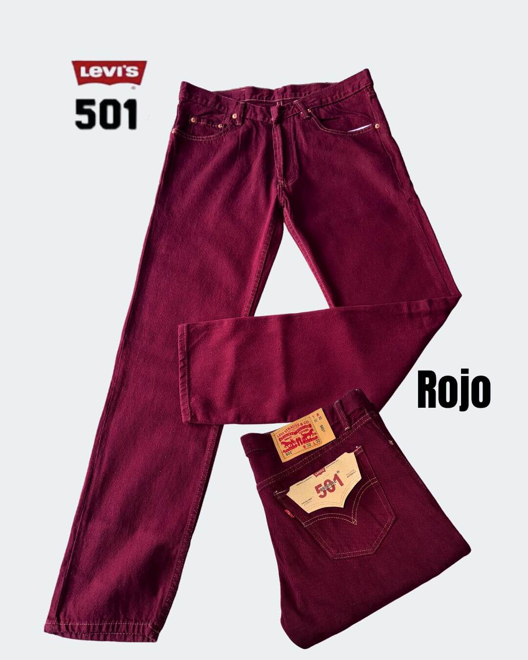 Jean Levis® 501 Estilo Original rígido bota recta