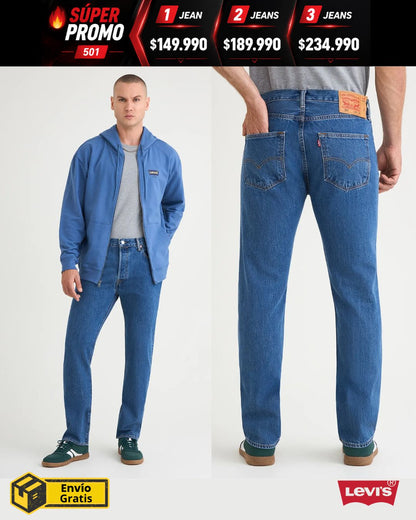 Jean Levis® 501 Estilo Original rígido bota recta