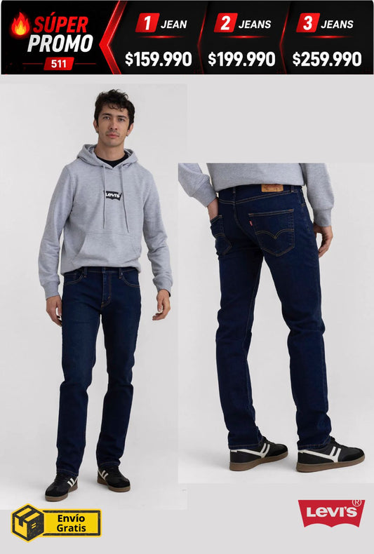 Jean Levis® 511 Stretch Licrado x 2 unidades